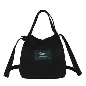 Fashion Shoulder Bag Women Environmental Shopping Bag Ladies' Small Cloth Bag Casual Literary Shoulder Diagonal Canvas Bags