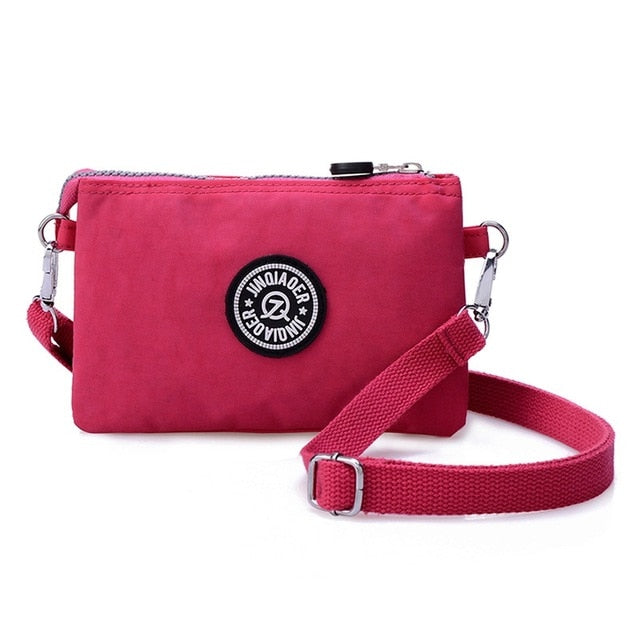 Women Messenger Bags Nylon Female Coin Purse Zipper Mobile Phone Crossbody Bag Shoulder Wallet Clutch Handbag Wristlets