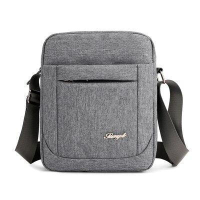 Solid Flap Bag College style Nylon Messenger Bag for Men Contracted Joker Crossbody Bag Lightweight Practical Shoulder Bag