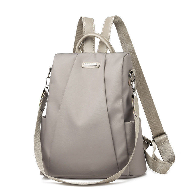 2019 Hot Women's Backpack Casual Nylon Solid Color School Bag Fashion Detachable Shoulder Strap Shoulder Bag
