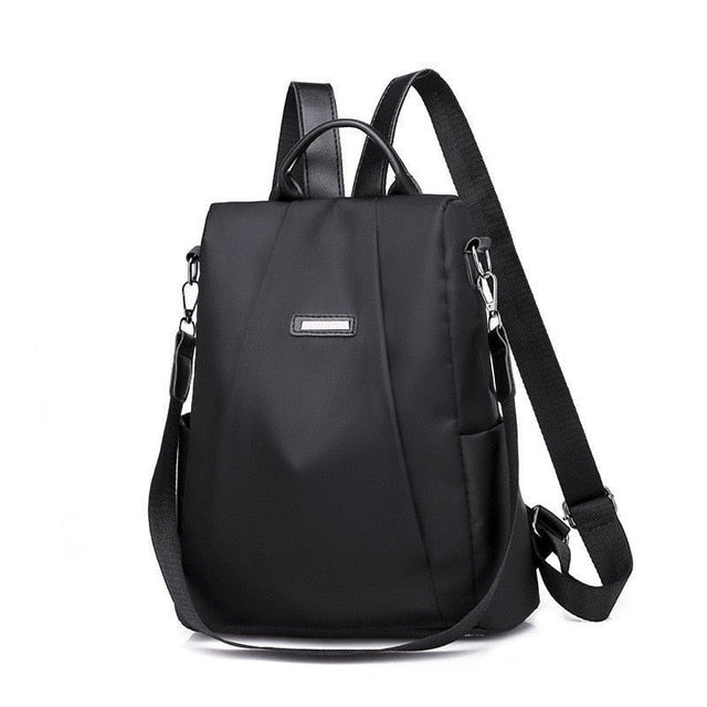 2019 Hot Women's Backpack Casual Nylon Solid Color School Bag Fashion Detachable Shoulder Strap Shoulder Bag